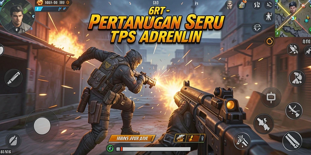 Tampilan menarik dari gameplay intens 6RT.