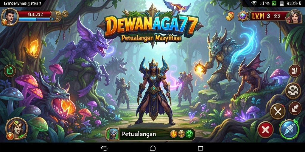 Tampilan gameplay seru dalam DEWANAGA77 yang penuh penjelajahan.