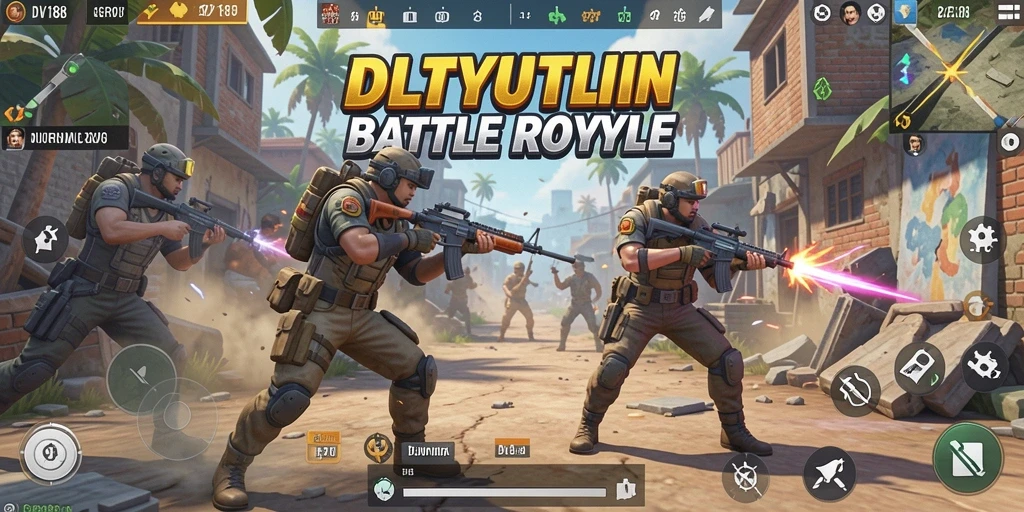 Gameplay seru dari DV188 dalam aksi Battle Royale.