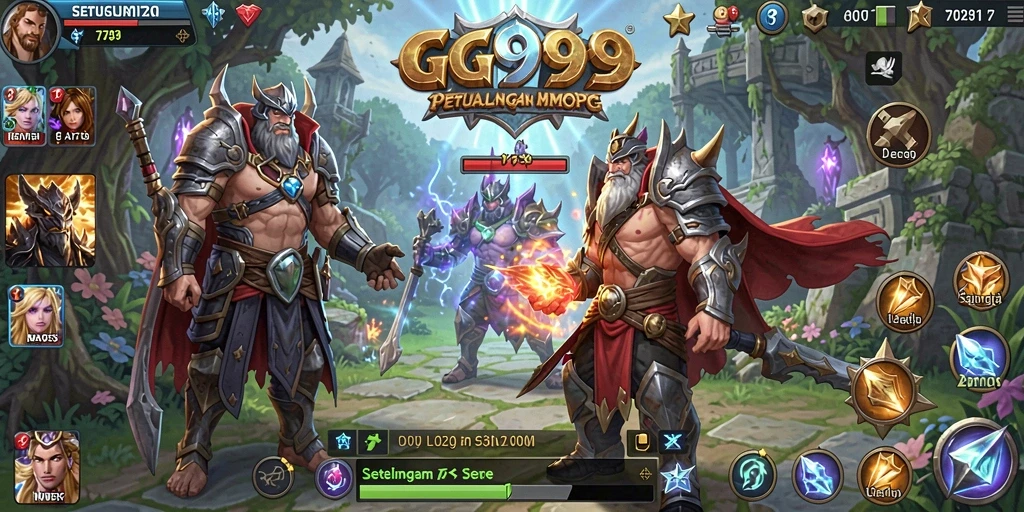 Tampilan screenshot GG999 menampilkan aksi seru dalam petualangan MMORPG.