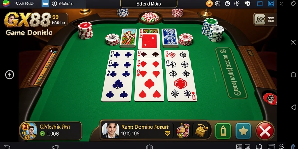 Screenshot gameplay GX88 yang seru dan kompetitif.