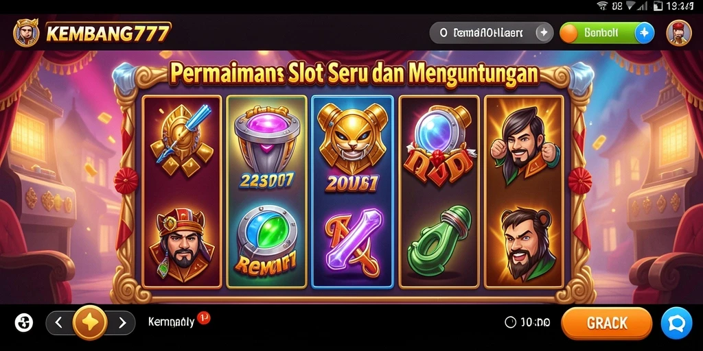 Tampilan gameplay KEMBANG777 yang mengasyikkan dan penuh warna.