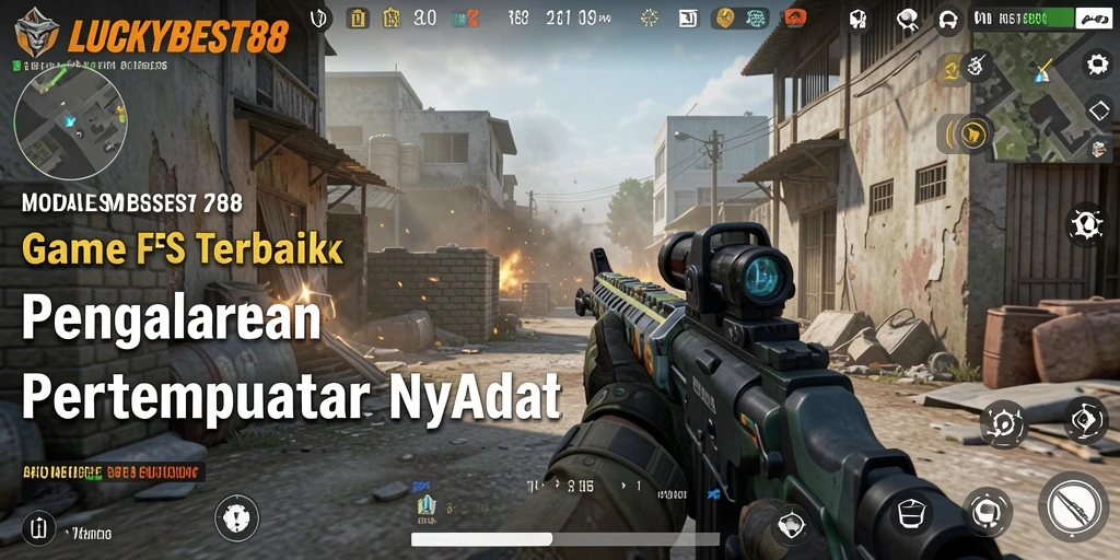 Tampilan gameplay seru dari LUCKYBEST88 di medan perang.