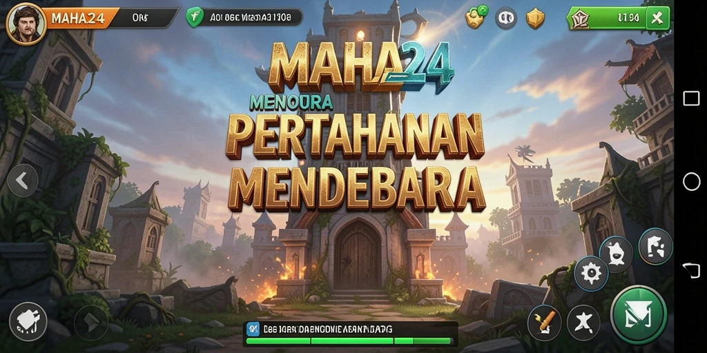 Tampilan menarik dari gameplay MAHA24 dalam genre Tower Defense.