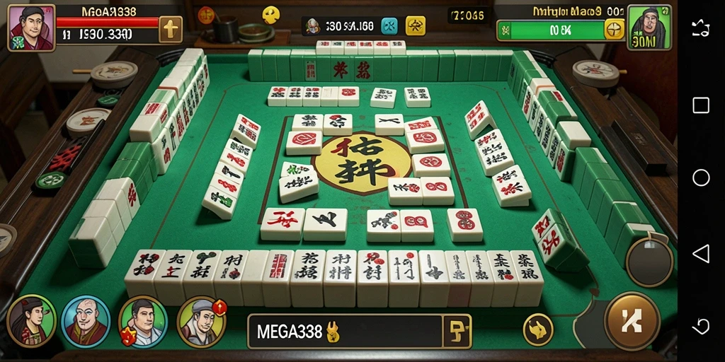 Tampilan gameplay Mahjong yang menarik dan penuh warna.