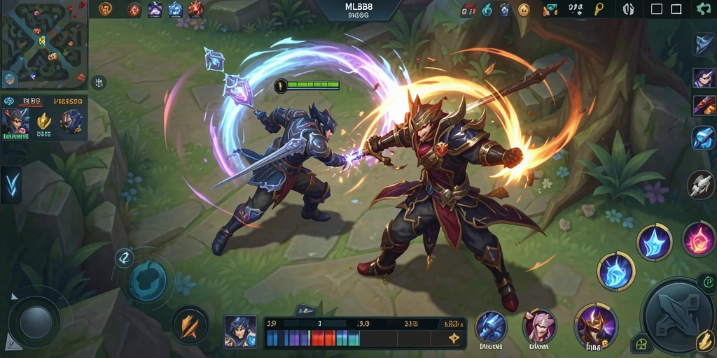 Tangkapan layar gameplay MLBB8 menampilkan aksi seru dan mendebarkan.