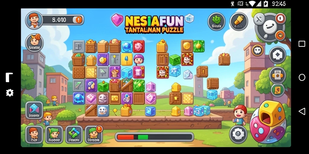 Tampilan gameplay NESIAFUN dengan tantangan puzzle yang mengasyikkan.