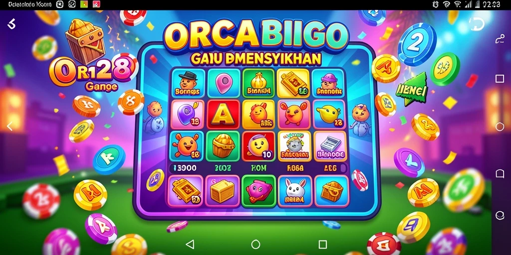 Tampilan gameplay seru dari ORCA128 dengan fitur Bingo menarik.