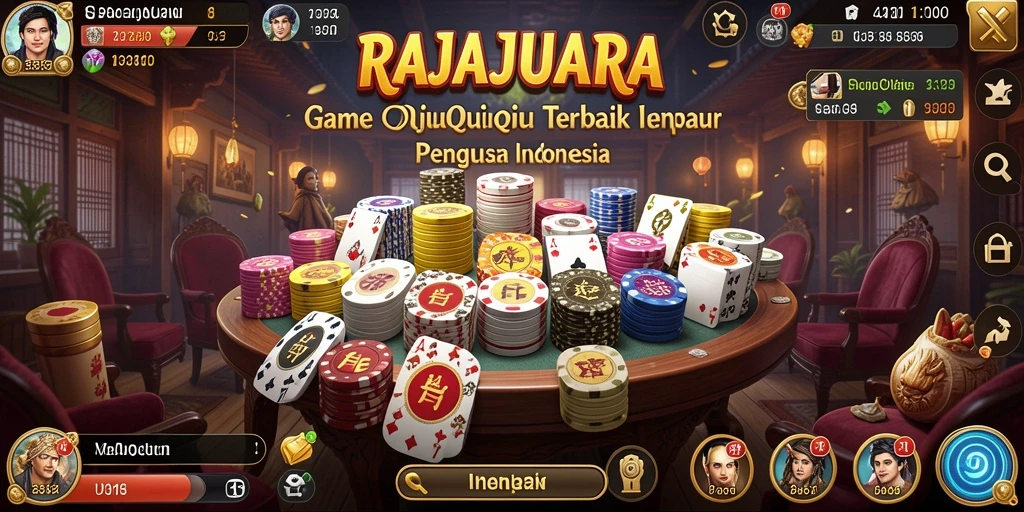 Tampilan gameplay QiuQiu dalam RAJAJUARA yang menegangkan.
