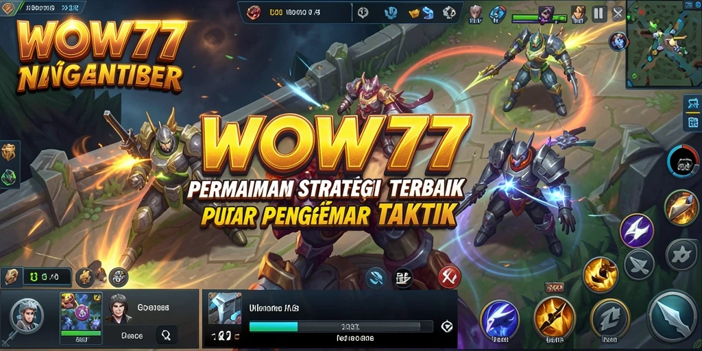 Tampilan gameplay WOW77 yang menegangkan dan penuh strategi.