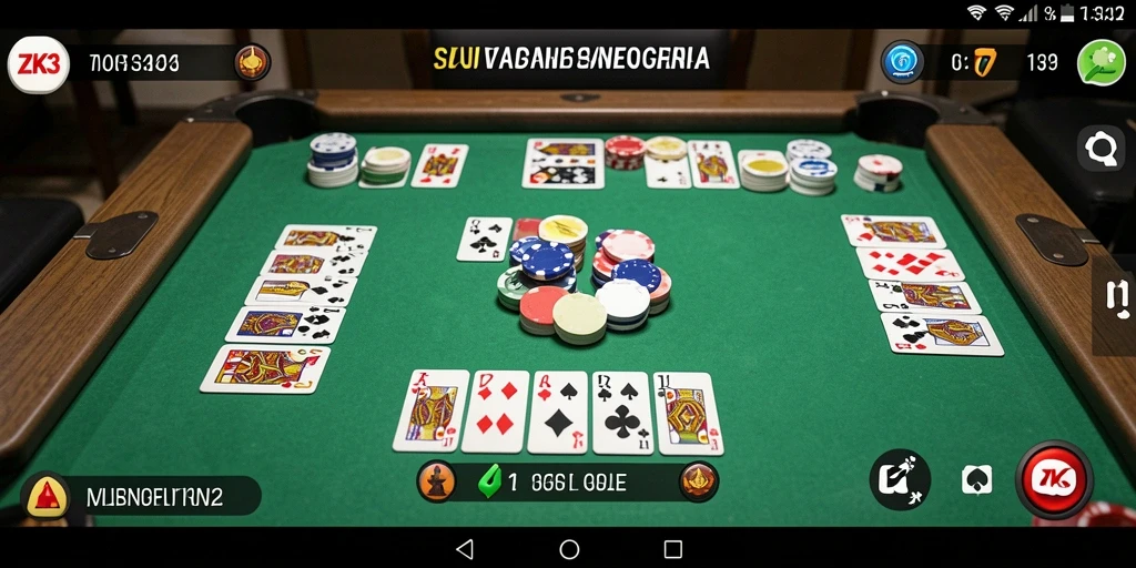 Tampilan menarik saat bermain Gaple di ZK3.